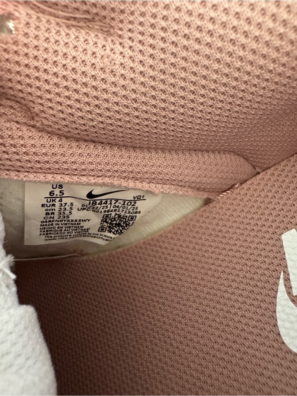 Nike Dunk Low White Particle Pink Sail - Picture 9 of 11